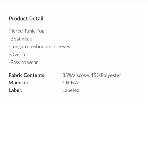 White Tiered Boatneck Top ✨️ - Picture 6 of 6